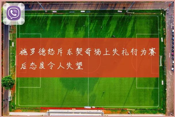 施罗德怒斥东契奇场上失礼行为赛后态度令人失望